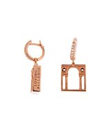 Earrings Loving Palladio  Woman 3D in Silver Zircone ORR05 SERLIANA - ORR05 SERLIANA